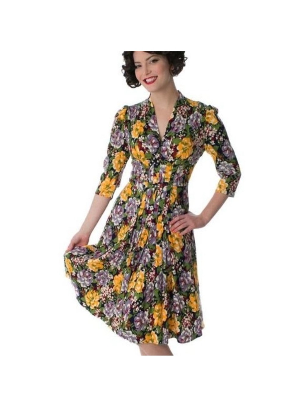 Trashy diva by Candice Gwinn Jenny dress in victory floral print size 20